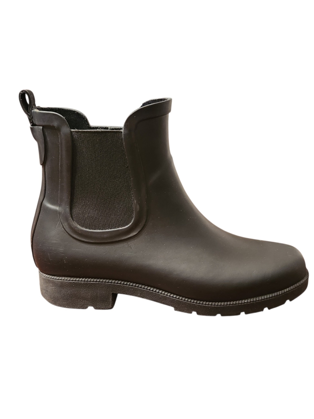Eddie Bauer Black Chelsea-Style Classic Rain Boots Women's US Size 9 Waterproof